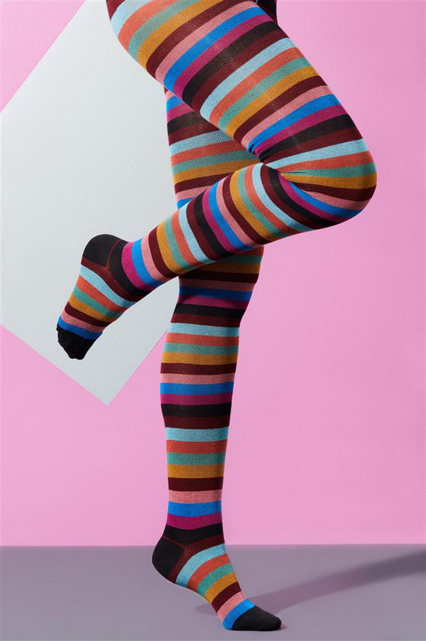 Bonnie Doon STRIPE colourful cotton tights