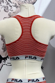 FILA bralette bavlna proužek